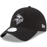 Women's Minnesota Vikings New Era Black Team Core Classic 9TWENTY Adjustable Hat 3066791